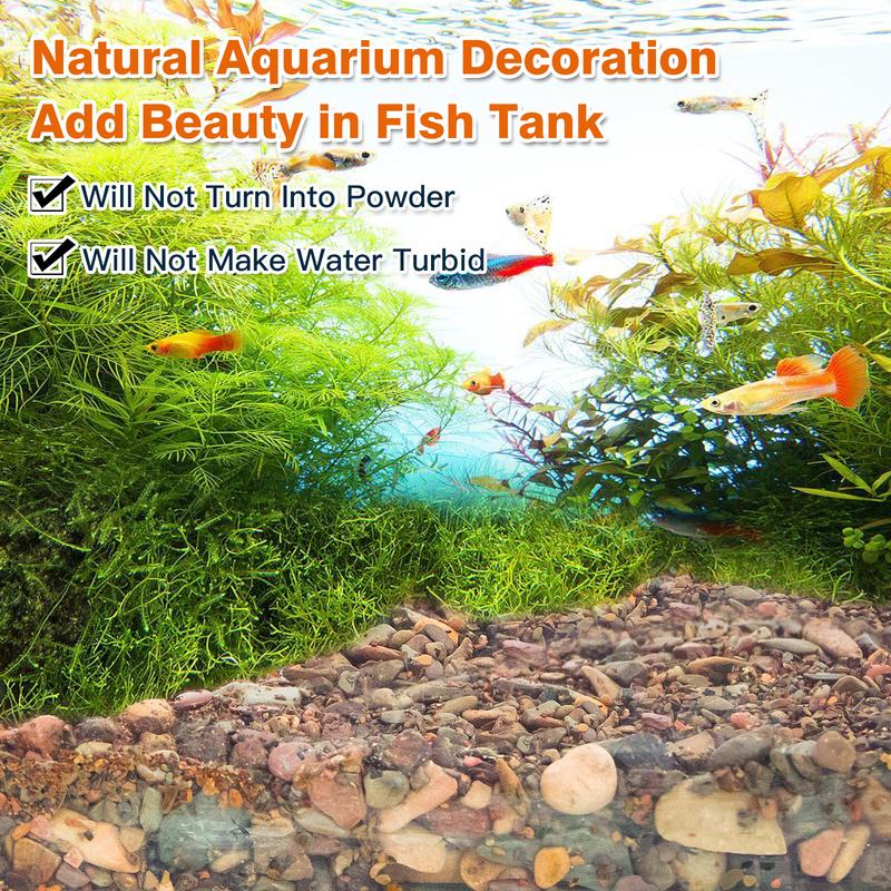 10 LBS Aquarium Gravel River Rock Stones, Natural Decorative Polished Mixed Colorfl Gravel,Outdoor Decorative Stones for Plant Aquariums, Landscaping, Vase Fillers