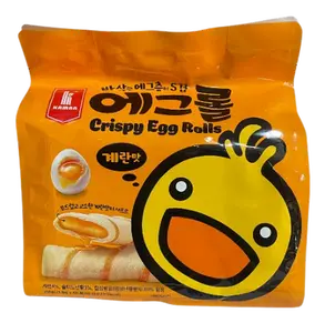 Kanam Hanmaru Korean Crispy Egg Rolls Individual Packaged Snack with Real Eggs & Salted Egg Yolk Resealable