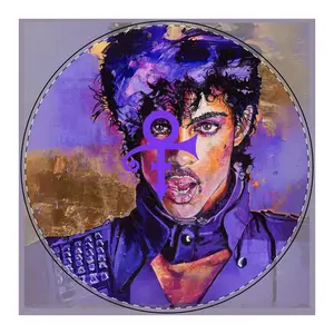 Prince Purple Rain Love Symbol PU Leather Mouse Mat Pad