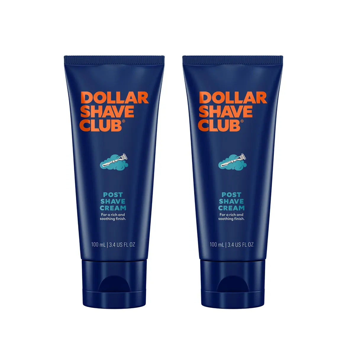 Dollar Shave Club Post Shave Cream – Hydrating After Shave Balm for All Skin Types, Fast-Absorbing Non-Greasy Travel Ready Pack, 3.4 oz, 2-Pack
