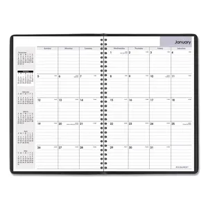 At-A-Glance Products B1250182 DayMinder Monthly Planner - Ruled Blocks - 12 x 8 in. - 14-Month - December 2024 to January 2026 - Black