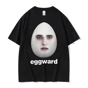 Hot Twilight Eggward Funny Meme T Shirt Edward Cullen Parody Humor 100% Cotton Tshirt Men Women Casual  Cotton Short Sleeve T-shirt Tops Menswear Streetwear