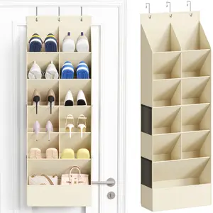 Lifewit Over the Door Shoe Organizers, Hanging Shoe Rack with 11 Pockets, 5 Layers Shoe Holder for Closet Door Storage