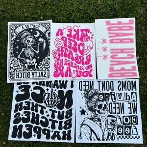 Mixed one color screen print transfer bundle (25)