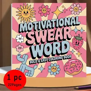 New Adult Coloring Book with Inspirational Swear Words, Release Stress and Anxiety, Perfect for Workers and Students