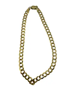 Pulsera Cadena Cubana Italiana en Oro 14K 4.7 mm