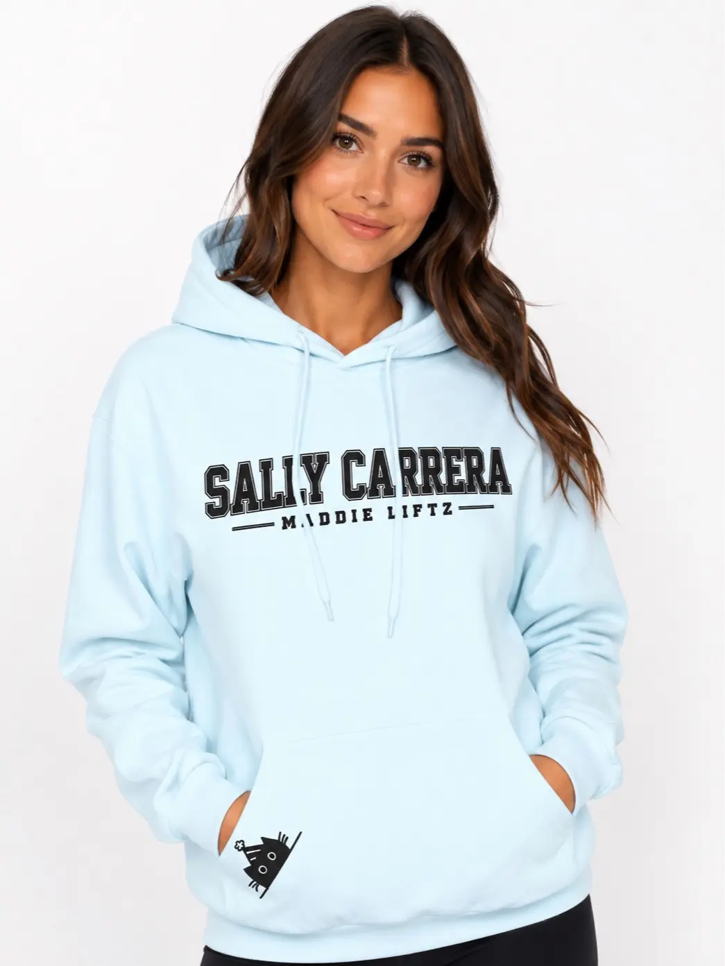 Sally Carrera Hoodie by Maddie Liftz, Unisex, Stylish, Comfy District Fleece Hoodie