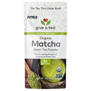 NOW Foods Organic Matcha Green Tea Powder, 3 oz (85 g)