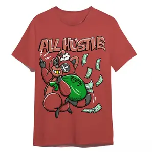 Dunkare Dune Red 13s T-Shirt - All Hustle Raccoon Color T-Shirt Unisex 1105 DNY, Cotton T-Shirt, Crew Neck T-Shirt, Gift for Him, Gift for Her,...