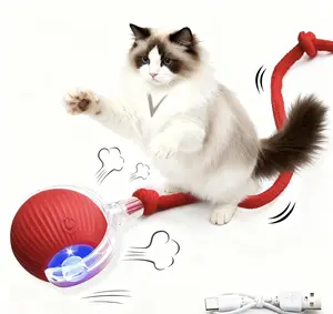 Cat & Dog Toy - Interactive USB Rechargeable Ball Toy， Kitten Rolling Ball Toy, Pet Supplies, Dog & Cat Accessories Cute dog toys