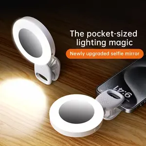 Portable Clip-On LED Light, Adjustable Brightness & Angle, USB Rechargeable, Lightweight Design, Durable Plastic, Home Lighting, Rechargeable Led Lights
