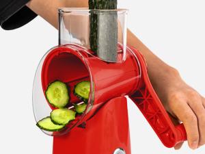 SUSTEAS Rotary Cheese Grater with Handle, 5 Replacement Blades, BPA Free, Built-in Strong Suction Base, 18/10 Stainless Steel Vegetable Slicer Kitchen Utensils SUSTEAS Rotary Cheese Grater with Handle, 5 Replacement Blades, BPA Free, Built-in Strong Suction Base, 18/10 Stainless Steel Vegetable Slicer Kitchen Utensils