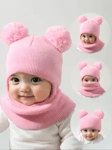 Newborn Knit Hat for Babies 1-3 Years Old, Warm Winter Beanie for Outdoor Use, Casual Style Moderate Fabric, Daily Commute Cap