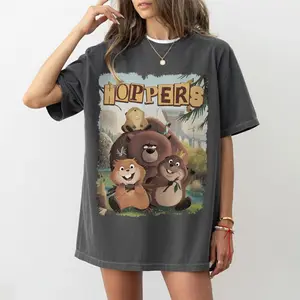 Hoppers Cartoon Shirt, Retro Hoppers Animation Tee, Hoppers Graphic Shirt, Matching Family Shirt, Vacation 2026 Shirt