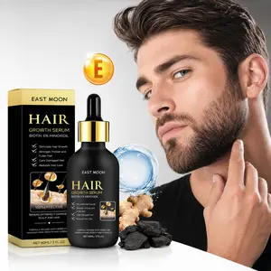 EAST MOON Hair Growth Serum, Scalp TreatmentSerum, Hair Revival Serum, Natural HerbalFormula, Ginseng Extract, Repairs Split Ends,Nourishes Scalp & Strengthens Hair, Suitablefor Men, 2 Bottles