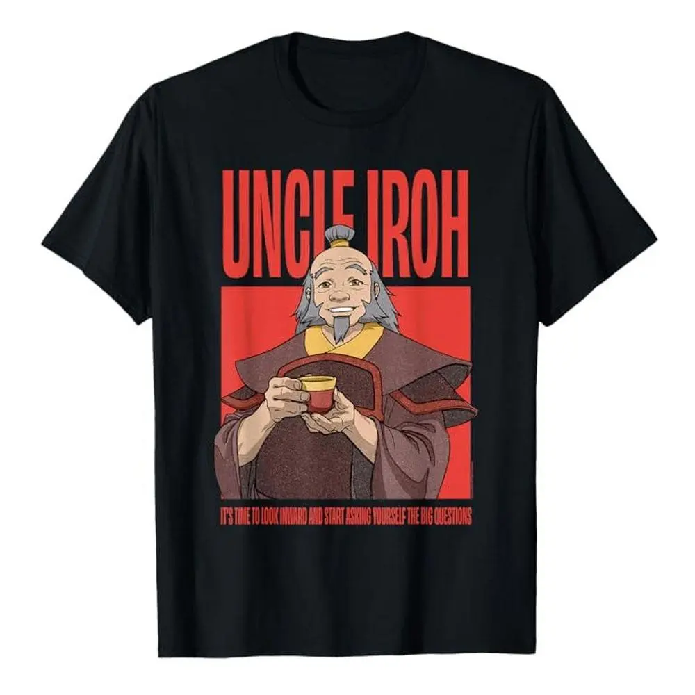 Uncle Iroh Vintage Graphic T-Shirt, Classic Cartoon Inspired Tee, Unisex Cotton Apparel
