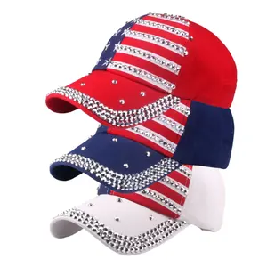 American Flag Baseball Caps USA Tactical Cap Patriotic Pride Hats Washed Distressed Cotton US Flag Hats for Men Women Teens