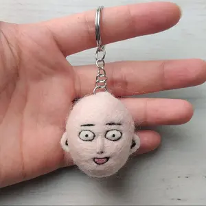 Saitama Needlefelt Keychain