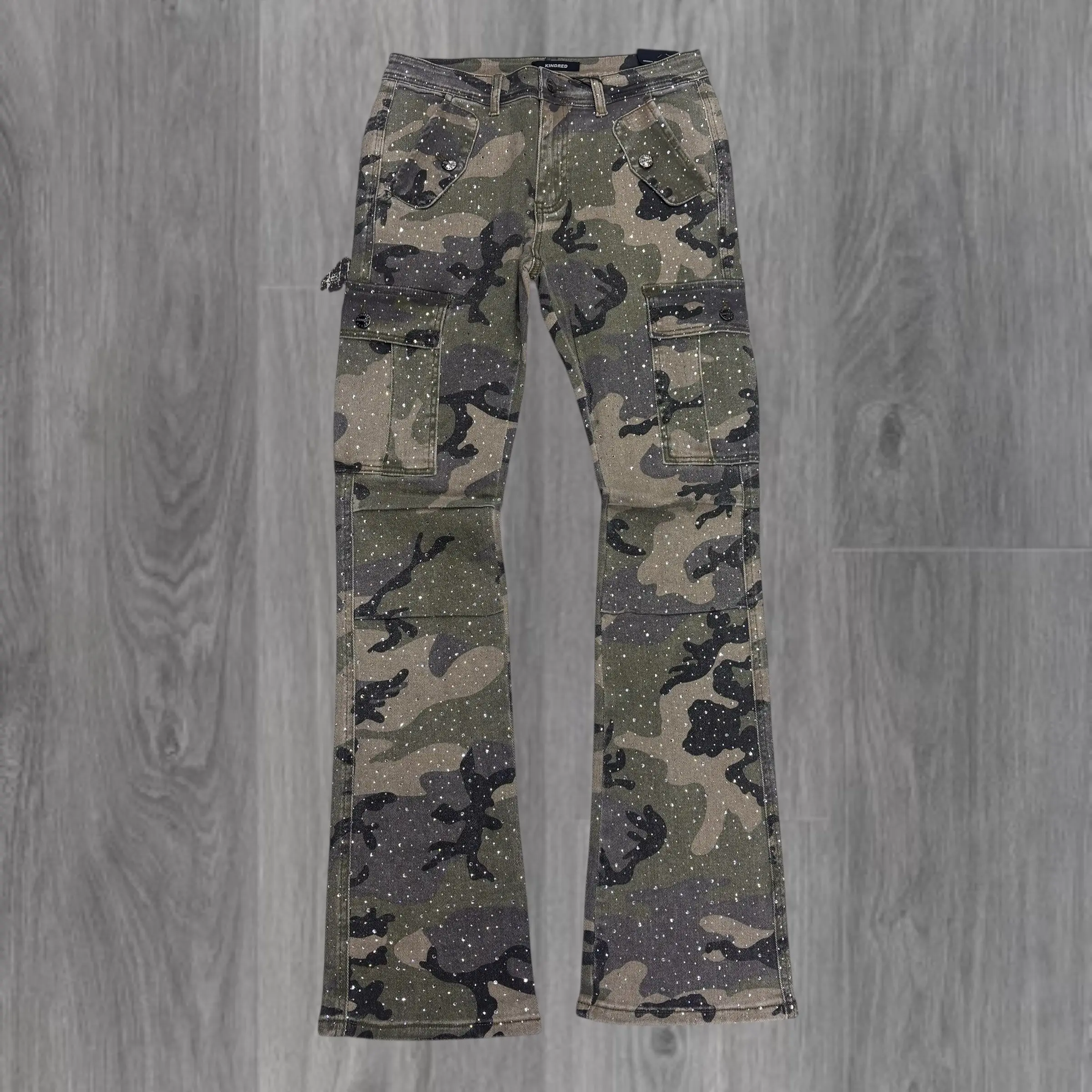 KD - Cargo Stacked Denim - Camo - 2228