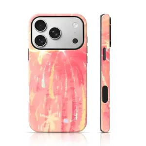 Pink Sunset Glow Watercolor Design Phone Cover Drop Proof,phone Case Suitable for Iphone 11/12/13/14/15/16/17 Pro Promax Plus Air and Samsung S22/S23/S24/S25 Plus Ultra Fe,Gift for Friends or Family