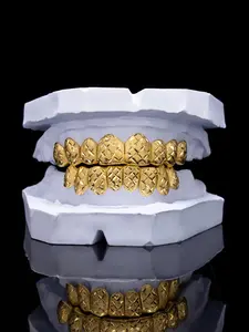 X-Cut Over Diamond Dust Custom Grillz