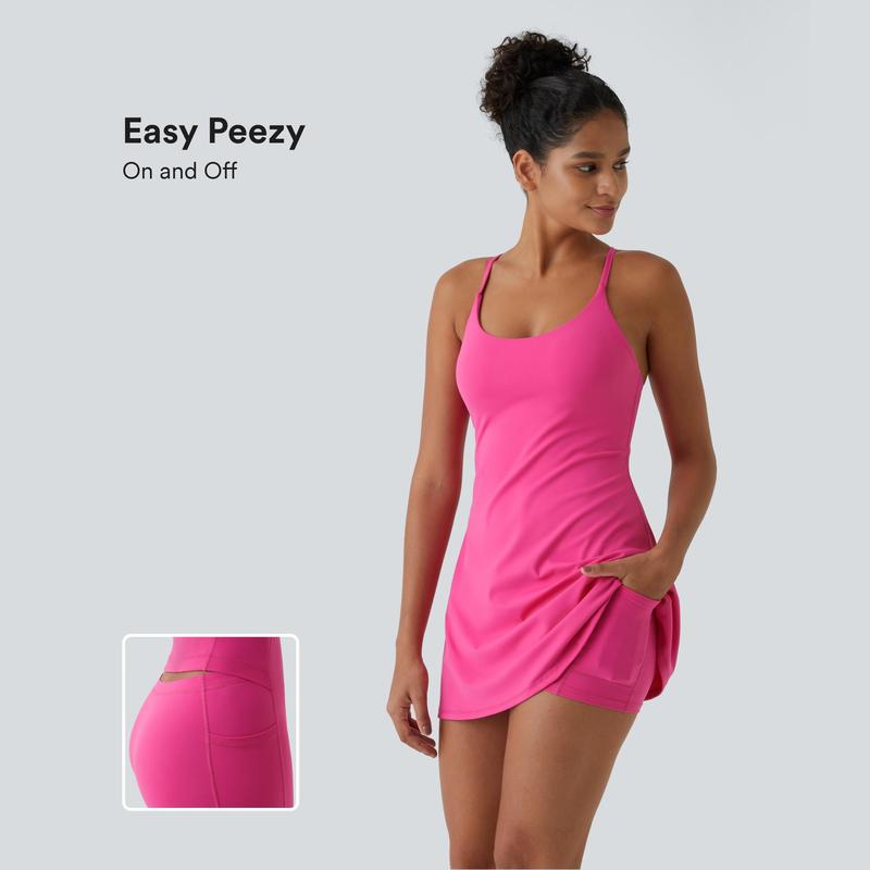 Halara Softlyzero Plush Backless Active Dress-Easy Peezy Edition Halara Softlyzero Plush Backless Active Dress-Easy Peezy Edition