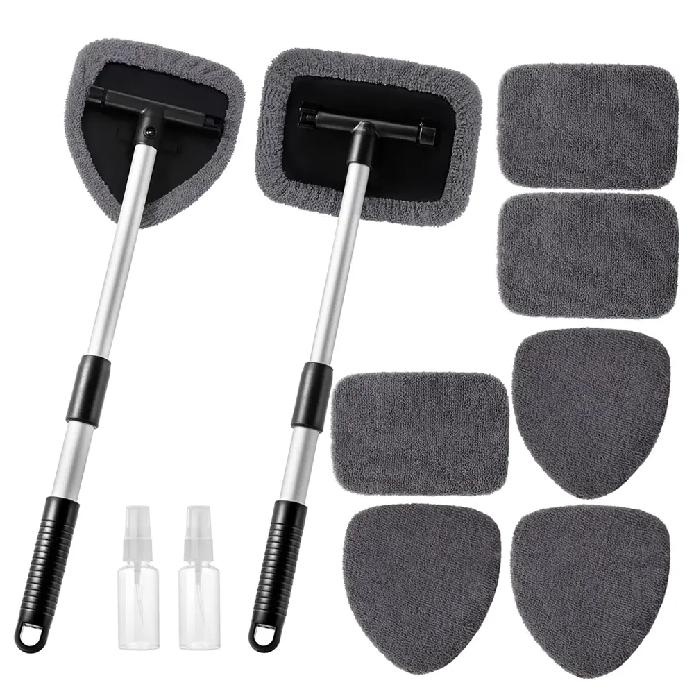 Soft Microfiber Car Duster Exterior with 16'' Extendable Handle, Car Brush Duster for Car Cleaning Dusting for Car, Truck, SUV, RV and Motorcycle