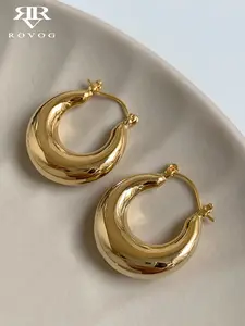 Women's French Vintage Geometric Hoop Earrings, Earrings Hoops, Light Luxury Metal Circle Design, Perfect for Parties & Vacation Fashion
