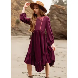Tatum Dress in Plum