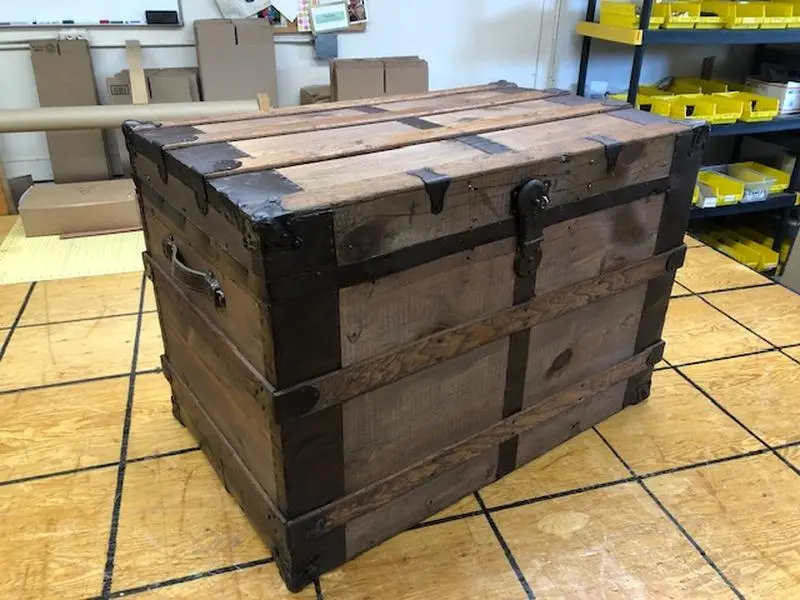 Antique Travel Trunk from the 1880s - Refinished