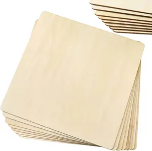 Craft Wood, Plywood Board Basswood Sheets, Perfect for DIY Projects, Drawing, Painting, Laser, Wood Burning, Wood Engraving and Laser Projects (8 Pcs 1/12" x 12" x 12")