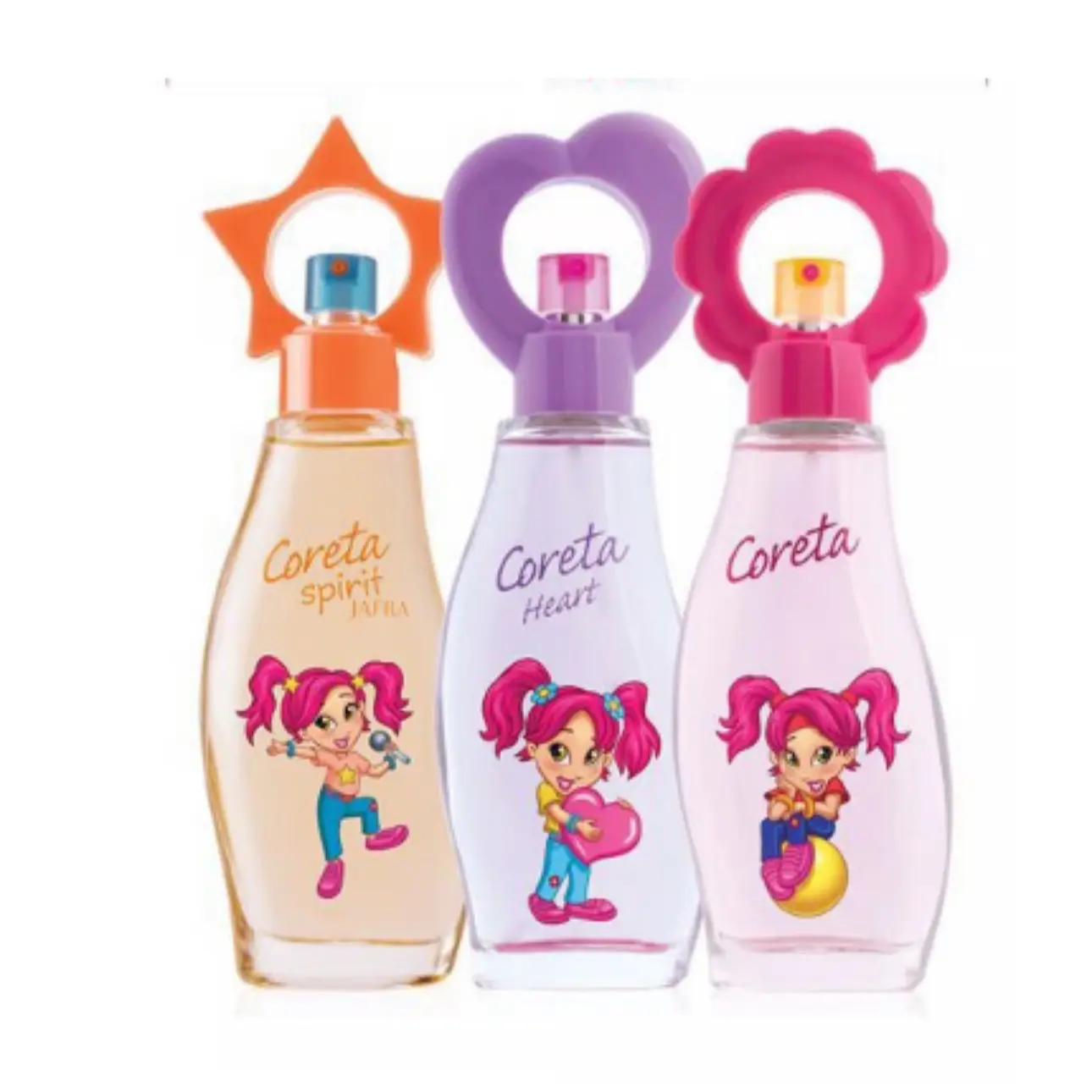 Coreta trio set of 3 perfumes coreta heart cologne spirit