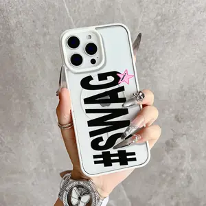Swag Text Magnetic Snap Case for iPhone 17/16 Pro Max 15 Pro 14 13 12 Mini 11 XR XS Plus SE Shockproof Slim Protective Cover