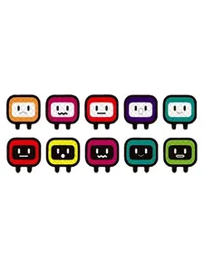 10Pcs Reflective Stickers 3.2x3.5cm Small Cute Car Decal Adhesive Sticker Waterproof Decor for Car Motorcycle Scooter Helmet