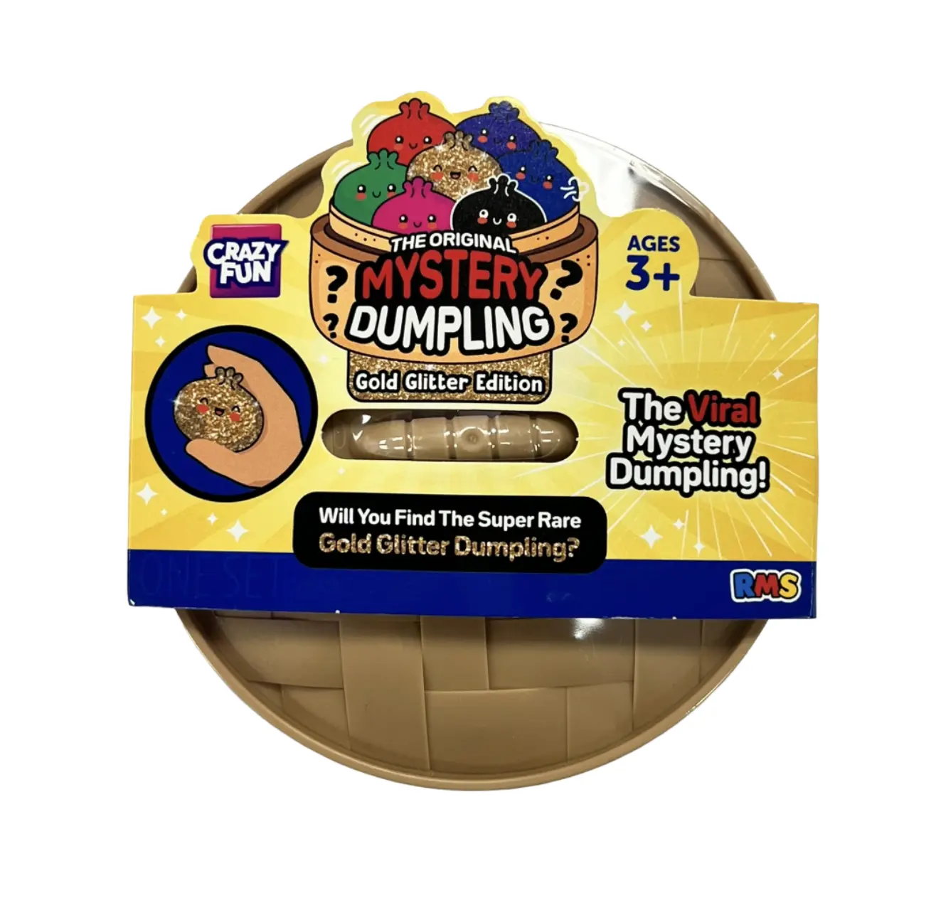 RMS Crazy Fun The Original Mystery Dumpling: Gold Glitter Edition - Collectible Blind Box