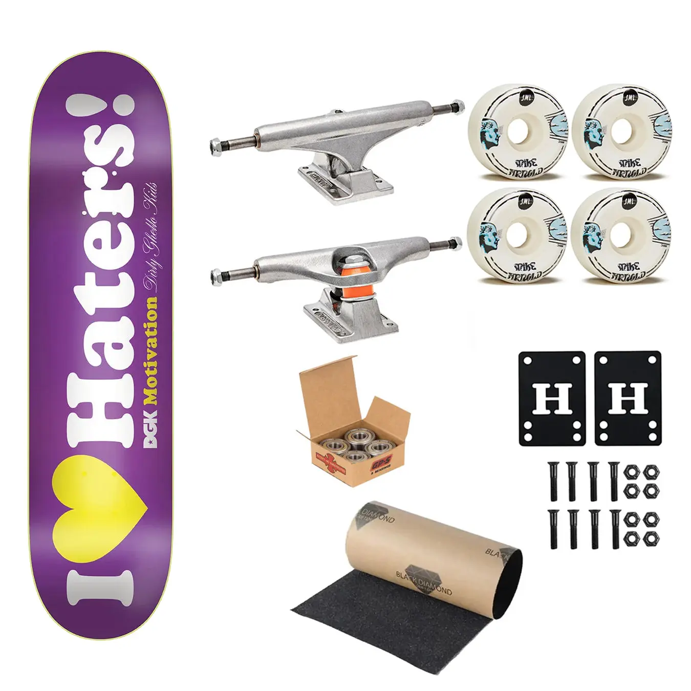 DGK Premium Complete Skateboard Haters 8.06" Ft. Independent/SML