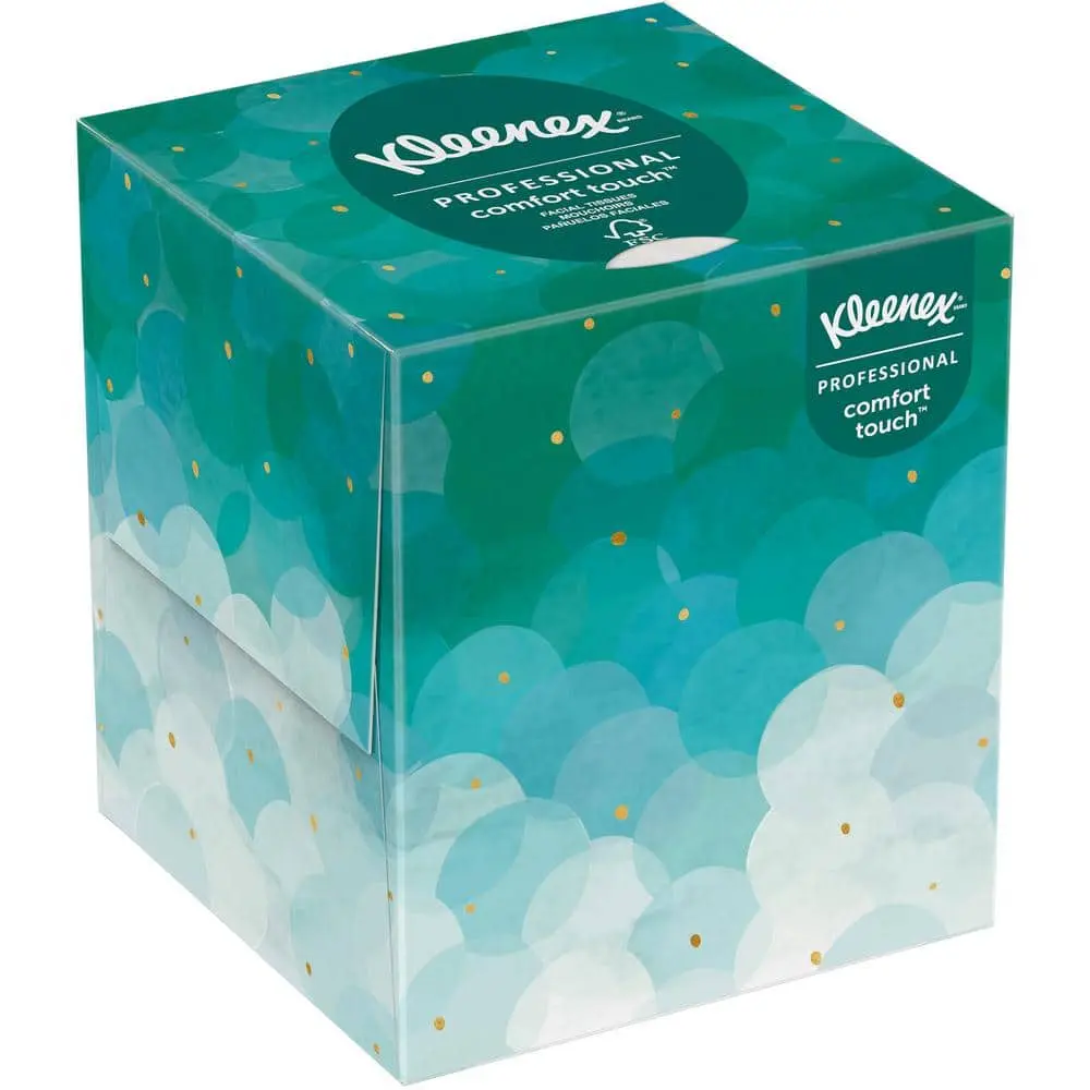 Professional Facial Tissue for Businesses, 2-Ply, Carton of 36-Boxes, 90-Sheets Per Box ( 2 pack )