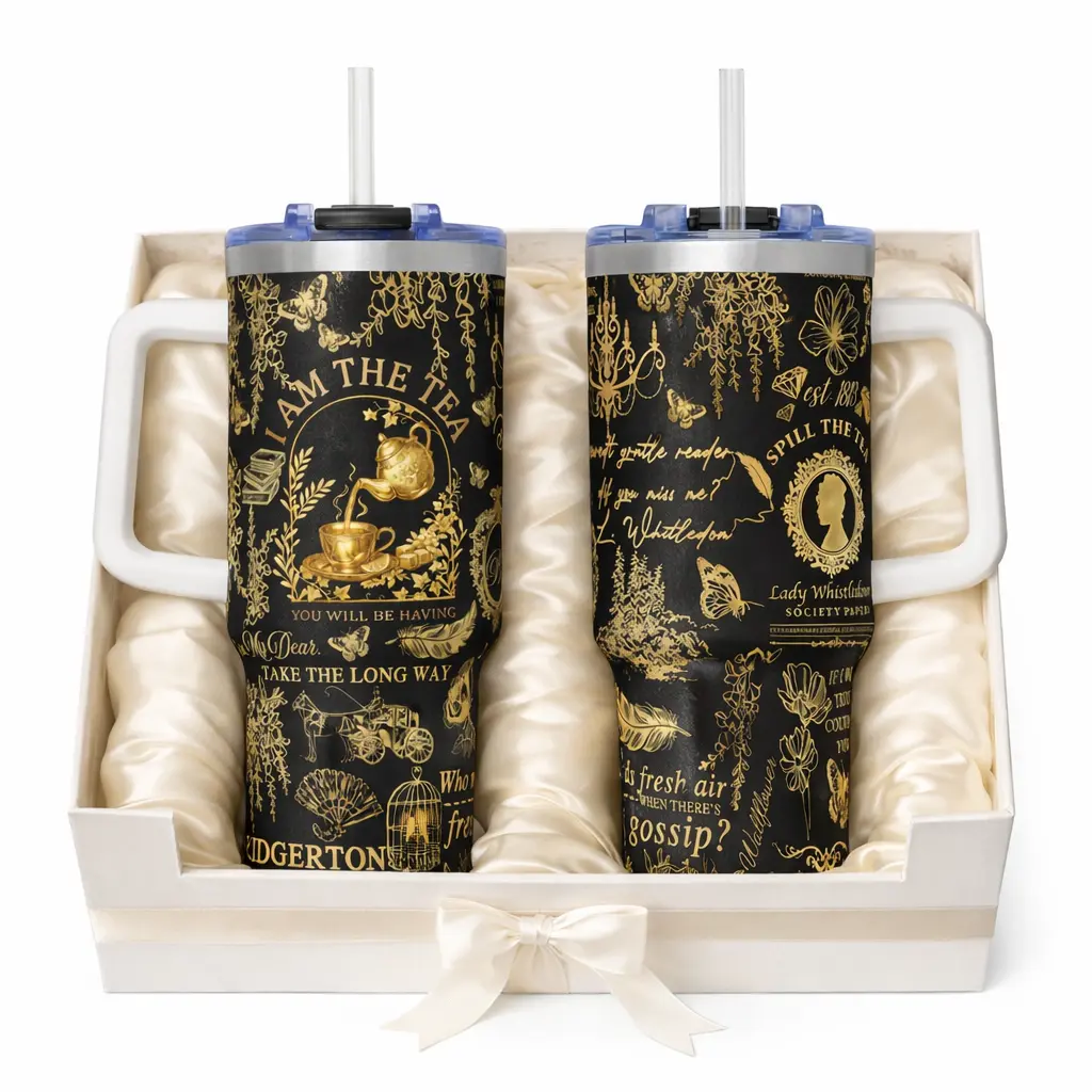 I Am The Tea You Will Be Having Br.dgert Movie Tumbler 20oz 40oz Cup With Handle