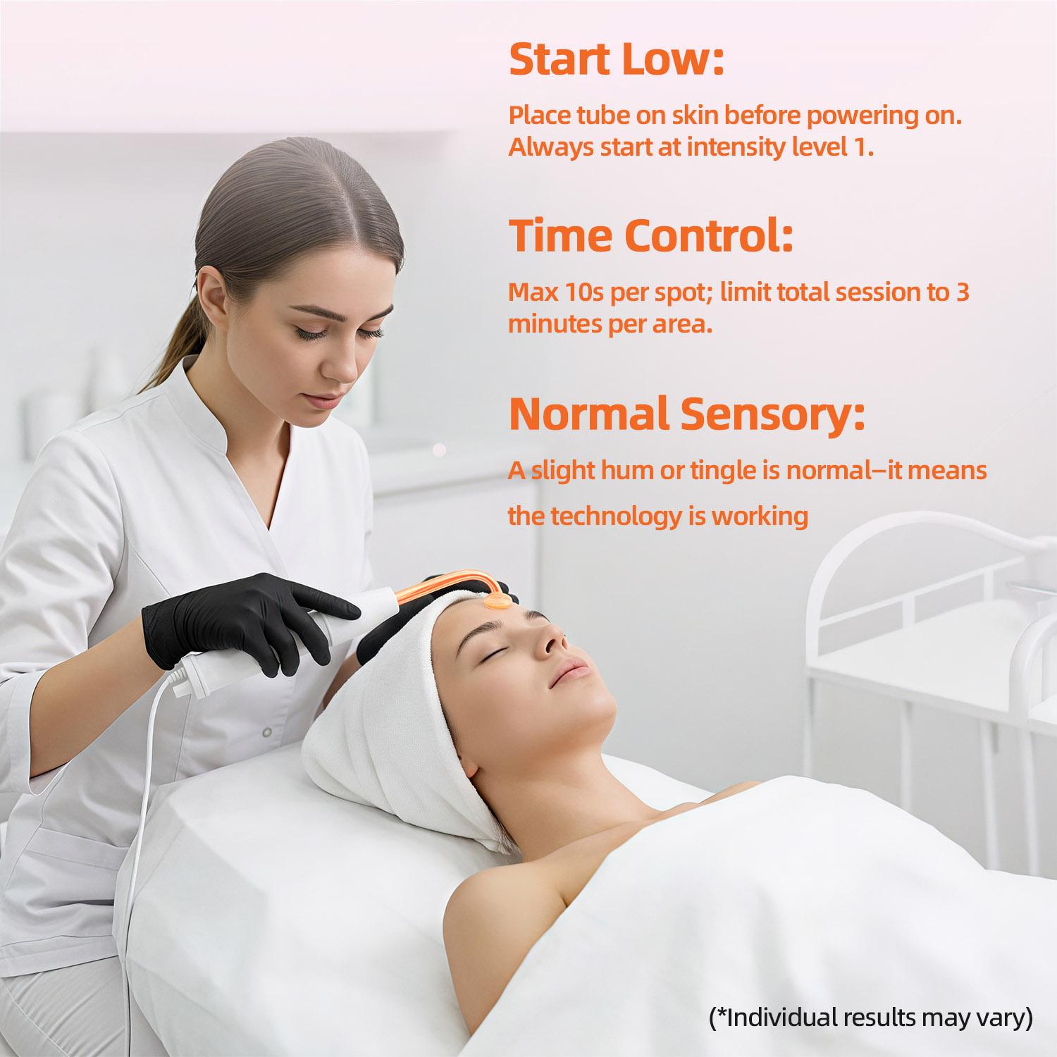 Cotsoco 4-in-1 High Frequency Electrode Wand, Professional Skincare Tools for Women, Comfortable Facial Skin Care Spa Massager, beauty product, Skin Care Gift