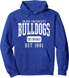 Drake University Bulldogs Est. Date Pullover Hoodie