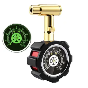 Tire  Gauge Presta and Schrader 160 PSI / 11 Bar, Road Bicycle Tire Air  Gauge Luminous Dial, Suitable for , , , SUV and