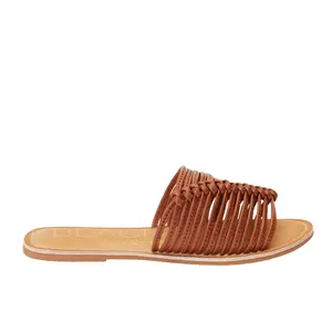BEACH by Matisse Womens Baxter Slide Flat Casual Sandals Casual - Brown