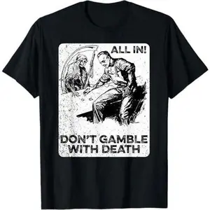 Funny Halloween Costume Gambling Poker Craps Blackjack Card T-Shirt