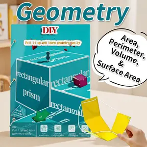 Montessori 3D Geometry Folding Model Set, Math Teaching Aids, Mathematical Thinking, Interactive Learning Tools, Stem Education, Ideal Birthday Gift