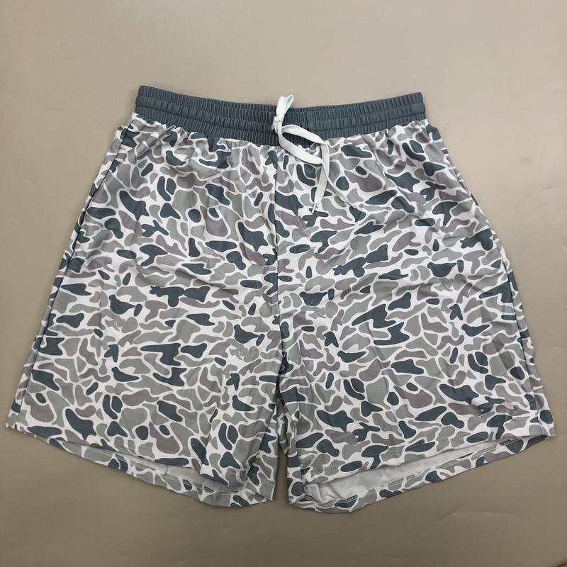 Adult men swim shorts beach wear swim wear summer camo bottom bathing shorts