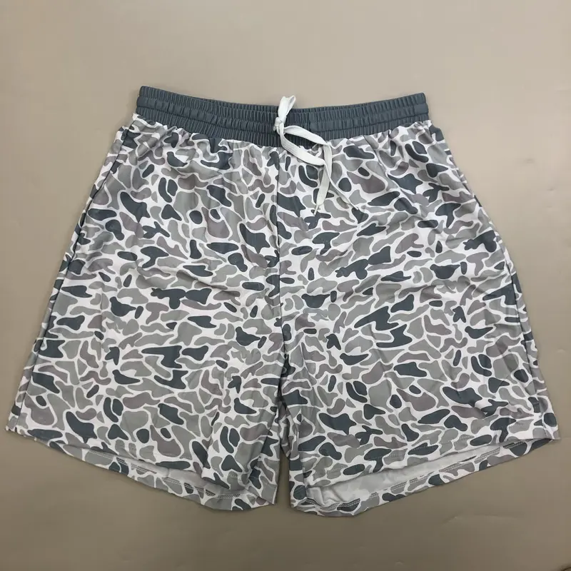 Adult men swim shorts beach wear swim wear summer camo bottom bathing shorts