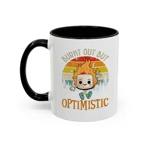 Burnt Out But Optimistic Marshmallow Coffee Mug - scs14388