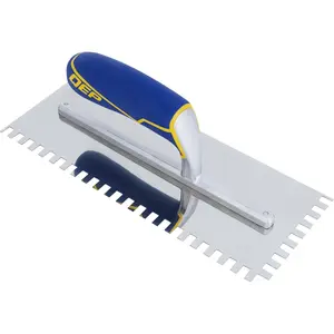 QEP Grip Stainless Trowel Square-1/4" x 3/8" x 1/4"