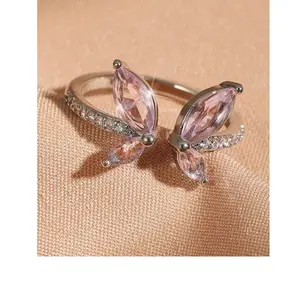 Adjustable ring with a delicate butterfly for everyday wear or gifting.