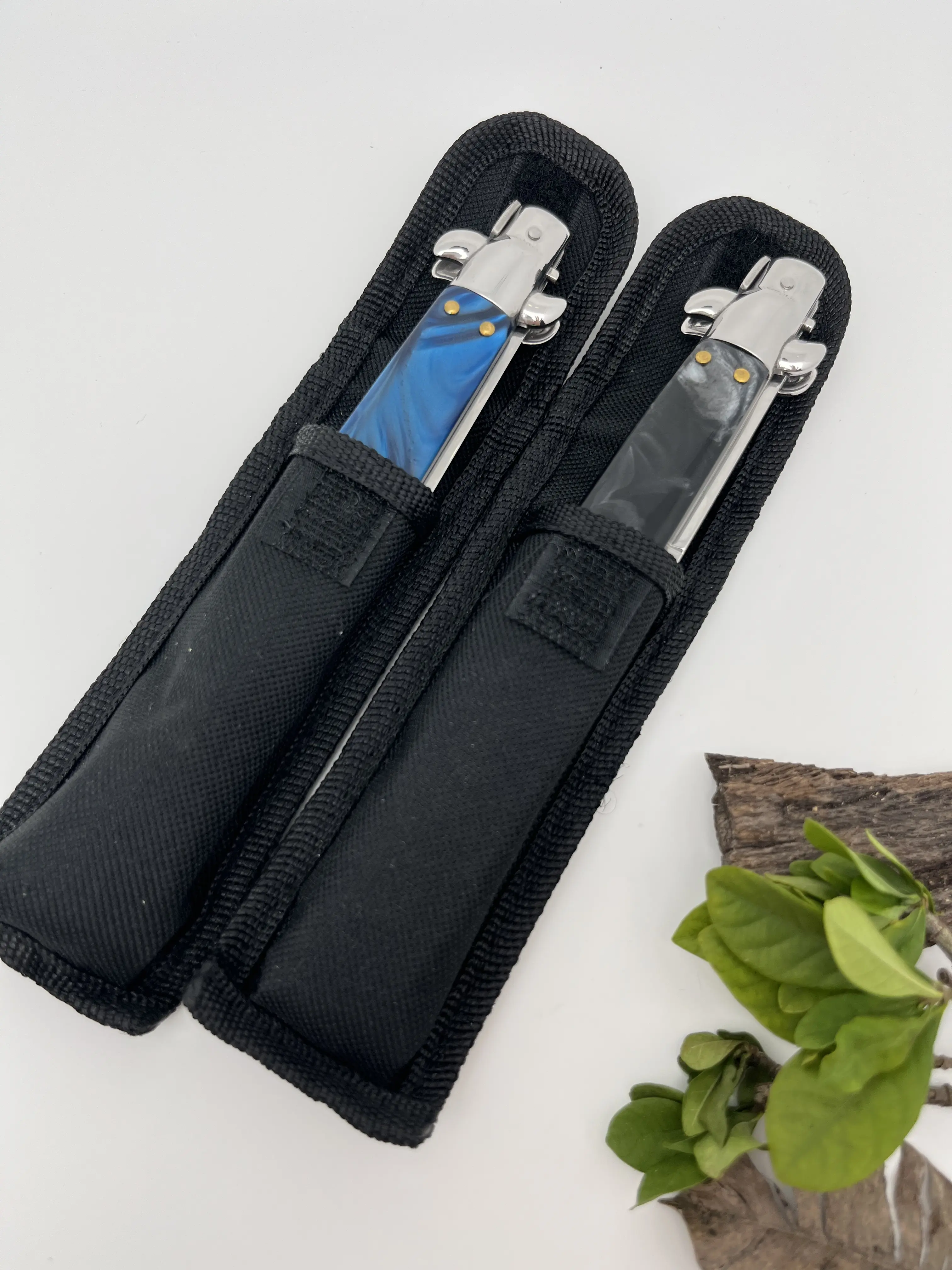 Blue/Black pocket folding knife, outdoor tool, camping gear, nice design handle, for fishing, peeling, gift